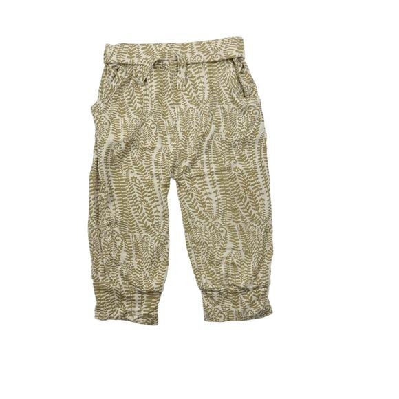Kate Quinn Neutral Fold Over Waist Bamboo Pants - Picture 1 of 8